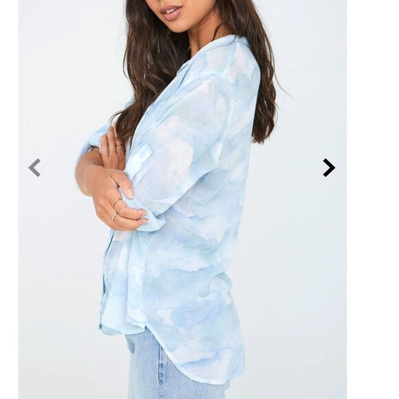 Revolve's Bella Dahl cloud button down blouse - Picture 5 of 6